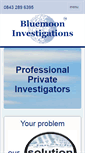 Mobile Screenshot of bluemooninvestigations.co.uk